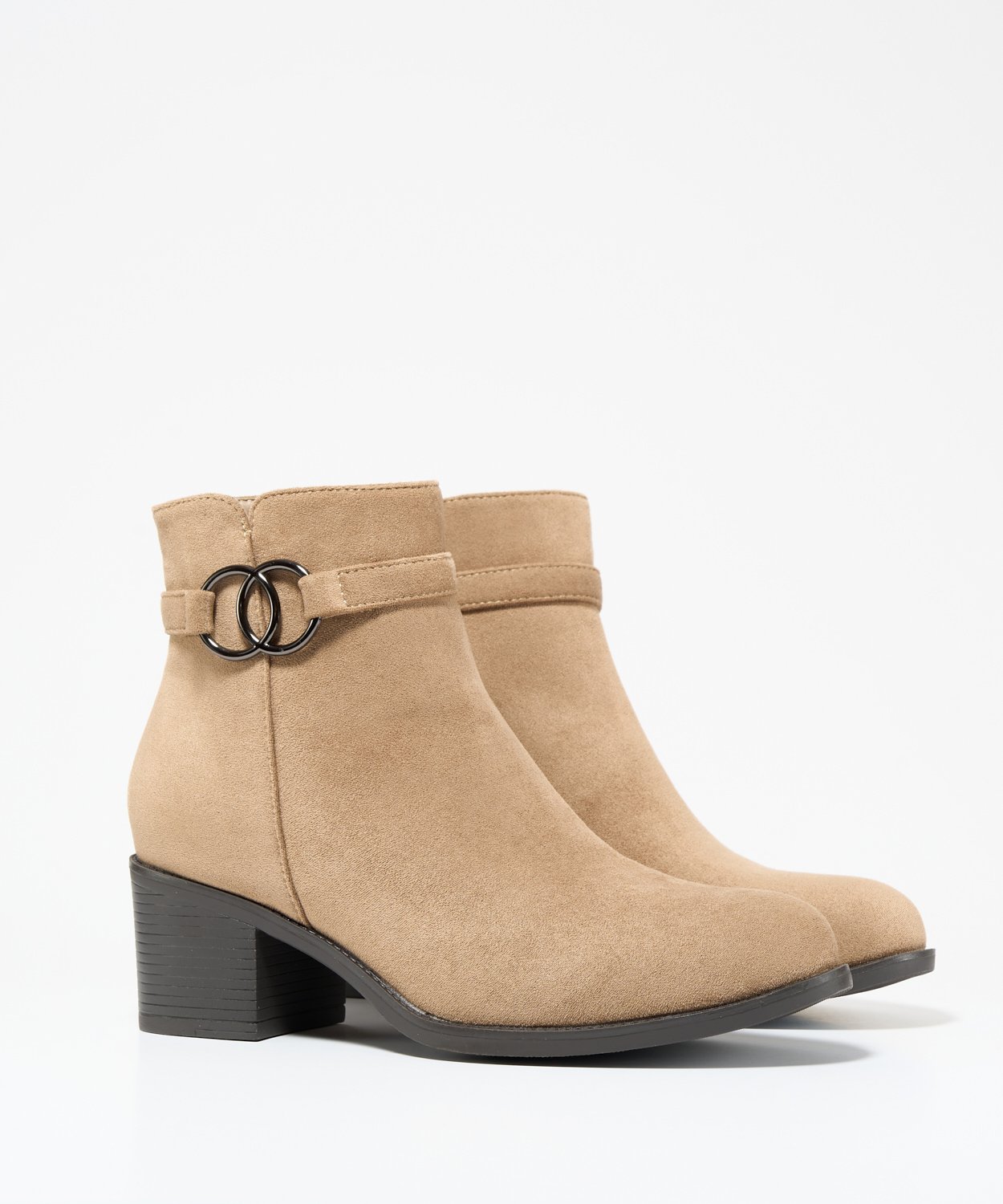 Botines tacón hebilla image number null